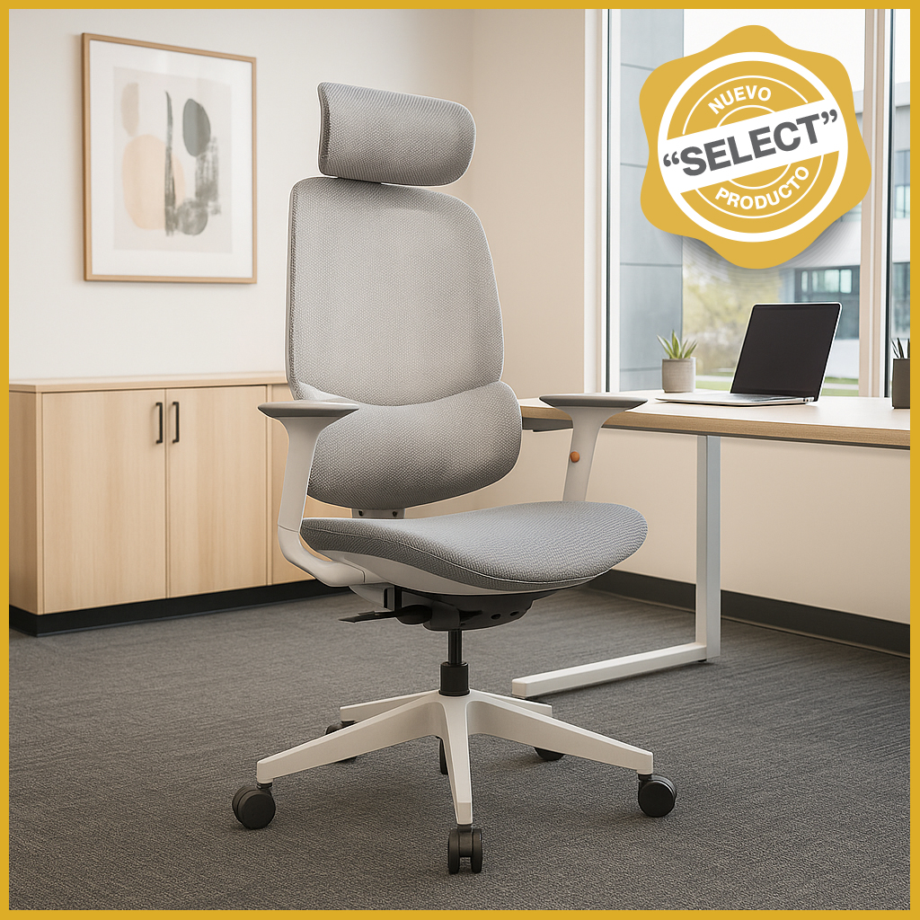 1279 Silla ejecutiva Silla ejecutiva ergonómica mesh gris TA109