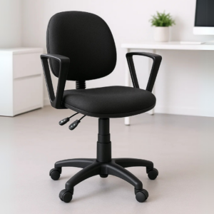 Silla Operativa Regia 1012 Tela con Respaldo Ajustable y Brazos Fijos