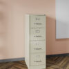 380-HI01-Archivero Archivero vertical de 4 gavetas tamaño oficio Institucional con cerradura de seguridad