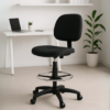 286 Silla cajero Silla cajero Tiempo sin brazos con aro reposapiés y base ajustable, ideal para mostradores