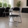 silla plegable metalica