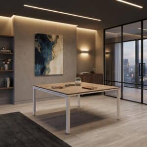 Sala de Juntas 4 personas Billydesk 120x120cm