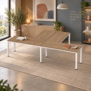 Configuración en T Billydesk 300x180cm