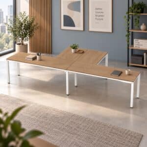 Configuración en T Billydesk 360x150cm