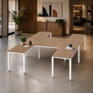 Configuración en H Billydesk 300x210cm