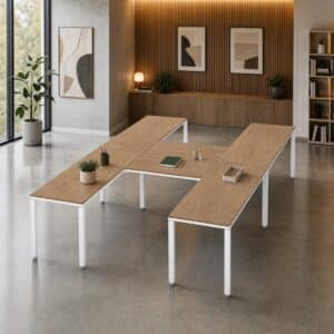 Configuración en H Billydesk 360x210cm