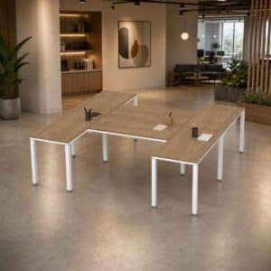 Configuración en H Billydesk 240x240cm
