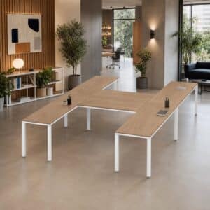Configuración en H Billydesk 360x240cm
