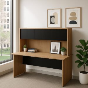 Librero sobre Credenza con Puerta 142 x 85 cm