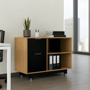 Credenza Baja con Papelera y Archivo 90 x 67.5 cm (Izquierdo)