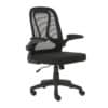 Silla Operativa E107 Mesh y Tela Color Negro Estructura Negro - Thumbnail Image 2