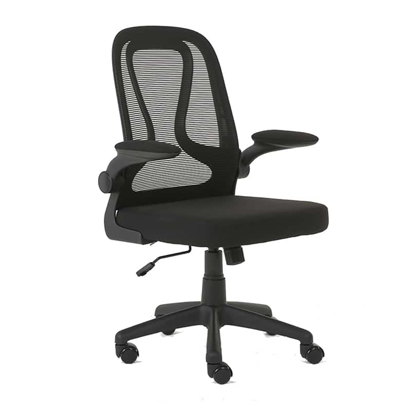 Silla Operativa E107 Mesh y Tela Color Negro Estructura Negro - Image 2