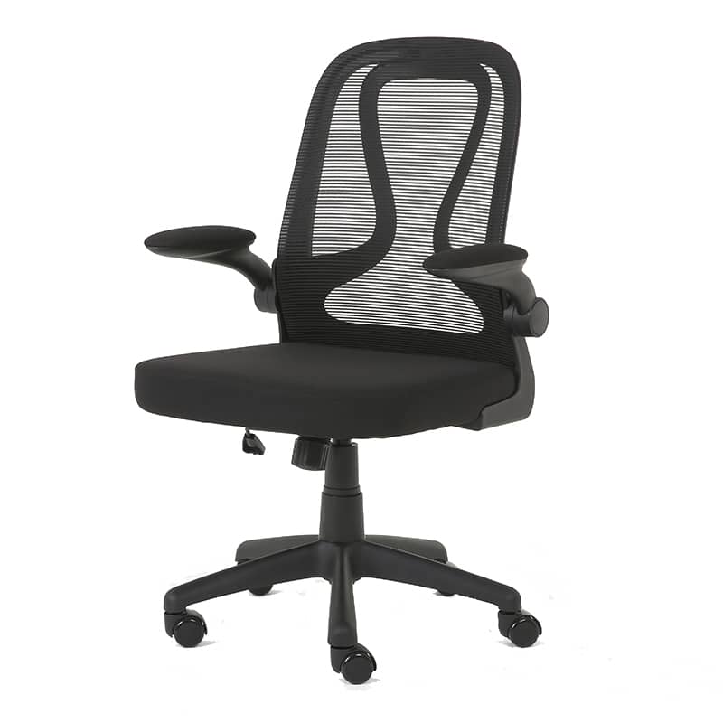 Silla Operativa E107 Mesh y Tela Color Negro Estructura Negro - Image 3