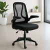 Silla Operativa E107 Mesh y Tela Color Negro Estructura Negro - Thumbnail Image 1