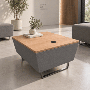 Mesa Sillón Attesa 929 Con Conexión