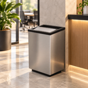 Basurero Rectangular Acero Inoxidable 35x25x54 39 lts AI-BA-002