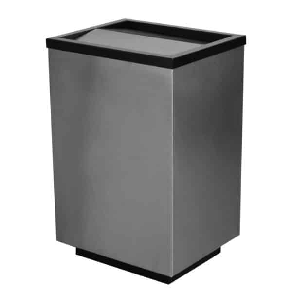 Basurero Rectangular Acero Inoxidable 41x34x59 70lts AI-BA-003 - Image 2