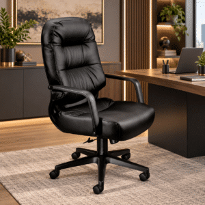 Silla Ejecutiva con Brazos Pillow Soft 2091 Piel