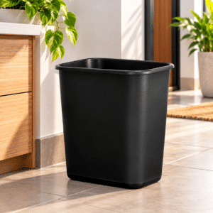 Bote de Basura Plastico Negro 22 lts