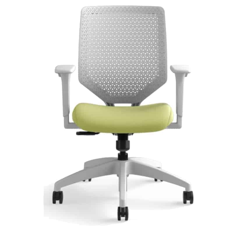 Silla Ejecutiva Solve Respaldo Gris/Asiento Verde c/b HSLVTMR.Y0.A.H.TI.NR82.NL.SB.TI - Image 2