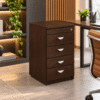 Pedestal 2P1A para Credenza Filo 39x47x70 Chapa Walnut - Thumbnail Image 1