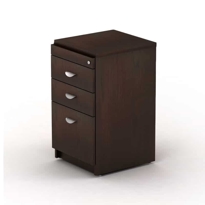 Pedestal 2P1A para Credenza Filo 39x47x70 Chapa Walnut - Image 2