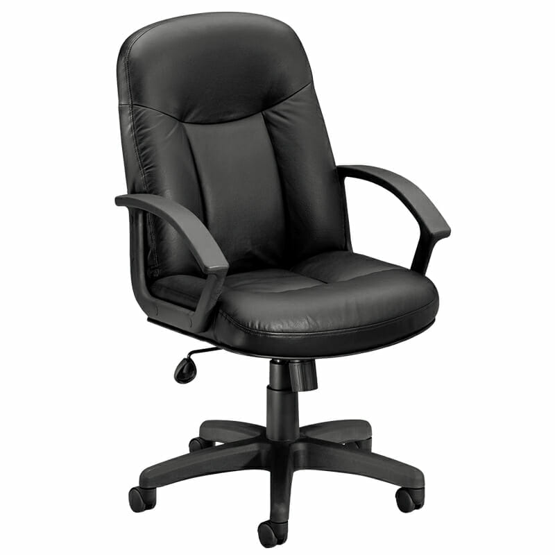 Silla Ejecutiva en Piel Negra HVL601SB11T - Image 2
