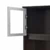 Librero Filo Sobre Credenza con Puertas de Cristal 1.81x35x1.05 Chapa Walnut - Thumbnail Image 2
