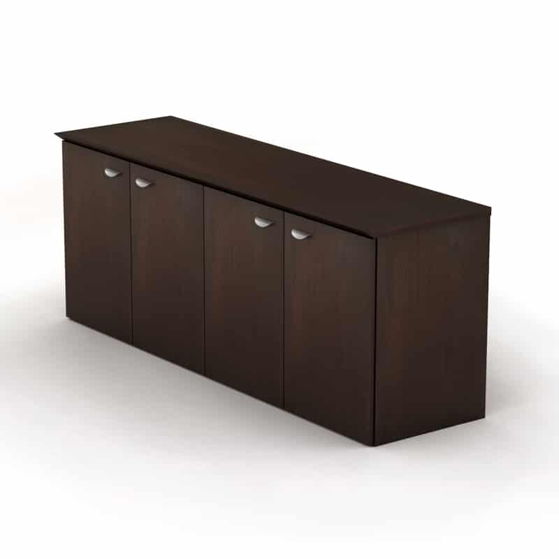 Credenza 4 Puertas Filo 182x53x75 Chapa Walnut - Image 2