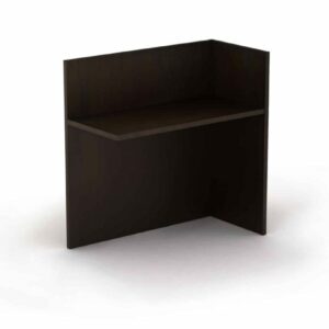 Lateral Filo para Recepcion Recta Der.1.10x60x1.10 Chapa Walnut