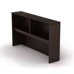 Librero Sobre Credenza Filo sin Puertas 181x35x105 Chapa Walnut