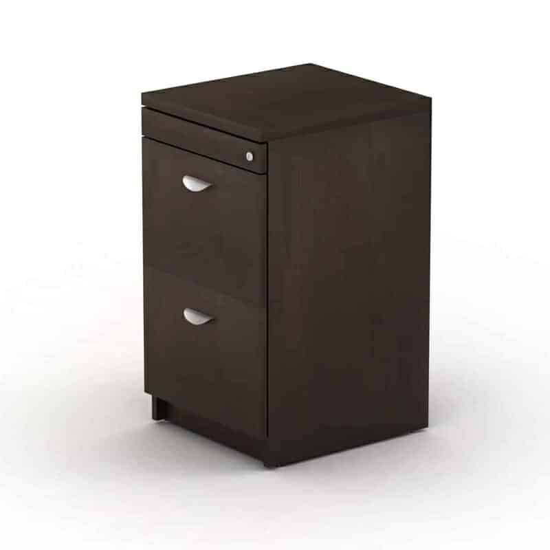 Pedestal 2A para Credenza Filo 39x47x70 Chapa Walnut - Image 2