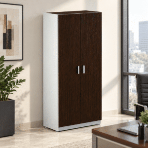 Librero Alto con Puertas Kenza
