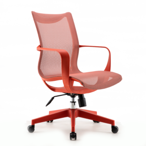 Silla Semi-Ejecutiva S77 Mesh Rojo