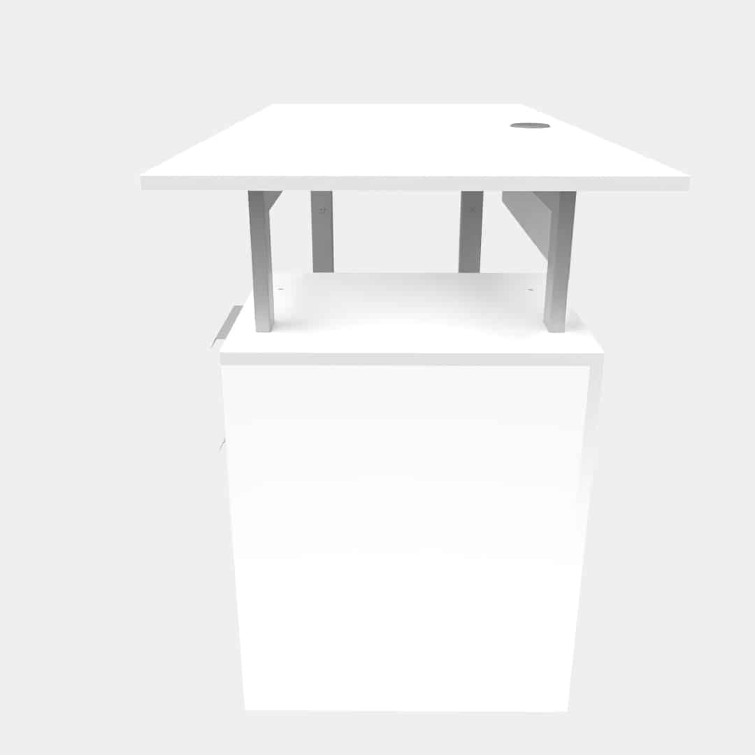 Escritorio Con Archivero Arezzo Mod.133 - Blanco - Image 3