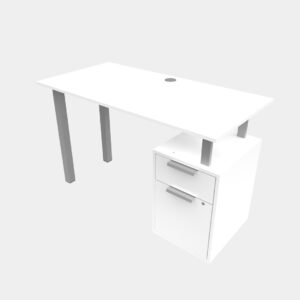 Escritorio Con Archivero Arezzo Mod.133 - Blanco