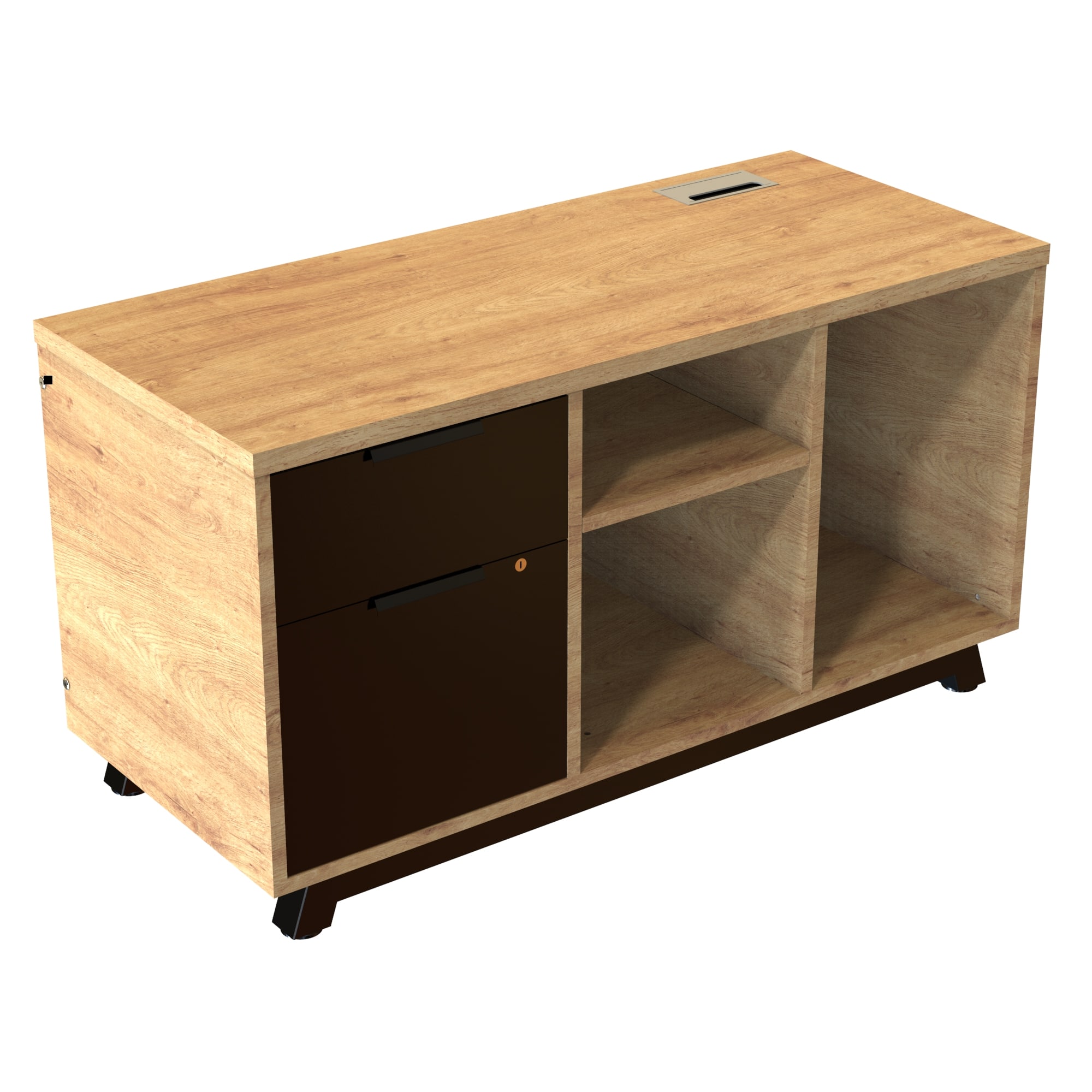 Credenza Baja Anzio M1034 con archivero izquierdo de 150cm - Image 3
