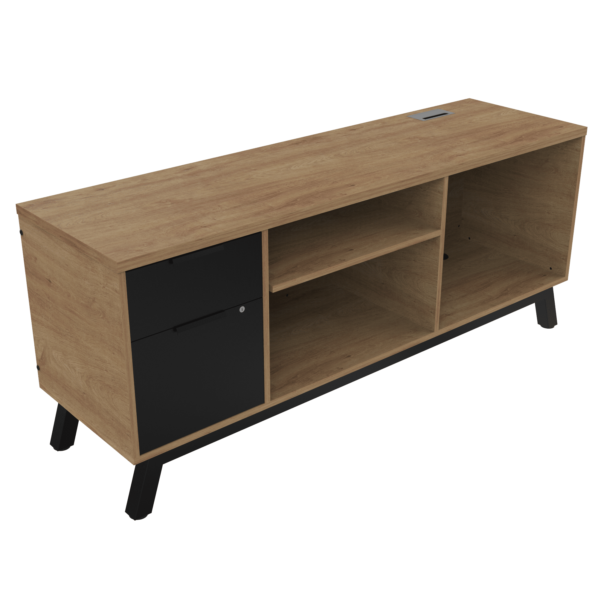Credenza Alta Anzio M1030 con archivero izquierdo 180cm - Image 3
