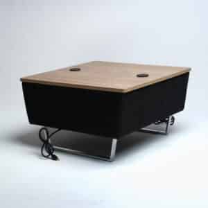 Mesa Sillón Attesa 929 Con Conexión - Negro