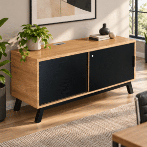 Credenza Alta Anzio M1021 con puerta corrediza 150 cm