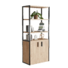 Librero Filio con credenza baja y puertas abatibles 180x75 cm - Thumbnail Image 1