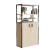 Librero Filio con credenza alta y puertas abatibles 180x90 cm - Thumbnail Image 1