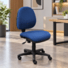 Silla Operativa RS-430 con Reclinamiento Tapizado en Tela s/b Estructura Negra - Thumbnail Image 1