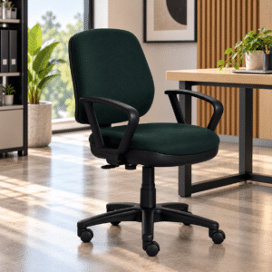 Silla de Trabajo con Brazos Fijos