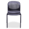 Silla de Visita Estibable para eventos en Polipropileno, Estructura Negra - Thumbnail Image 3