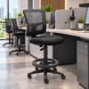 Silla Cajero Quadra Asiento y Respaldo en Mesh Negro s/b, Estructura Negra - Thumbnail Image 1