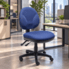 Silla Operativa RS-550 Tapizado en Tela Azul s/b - Thumbnail Image 1