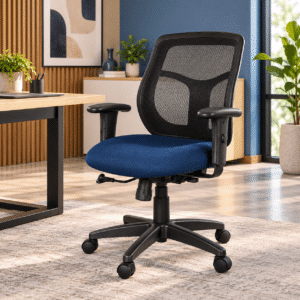Silla Operativa en Malla Tela Negro
