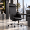Silla Ejecutiva Zenit Piel Color Negro RP-6050/NG - Thumbnail Image 1