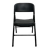 Silla Plegable Plástica Color Negro Estructura Negra - Thumbnail Image 1